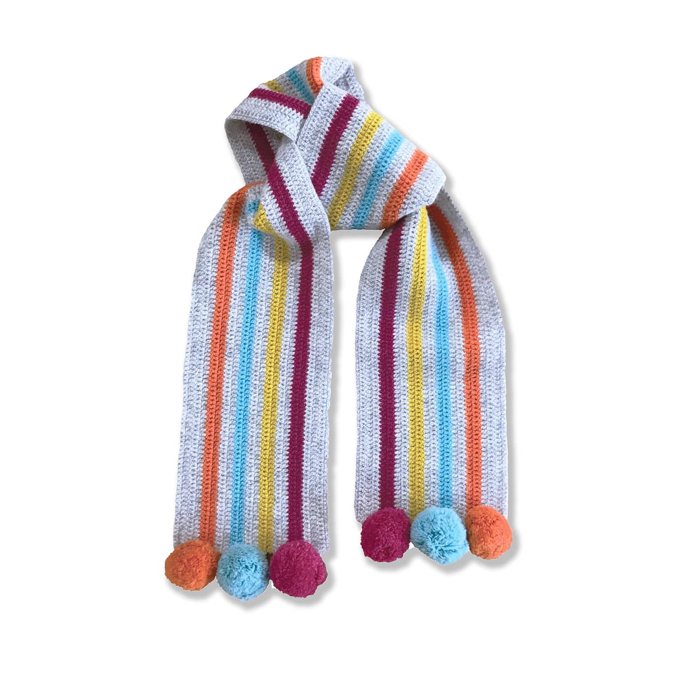 Pom Pom Crochet Scarf Kit