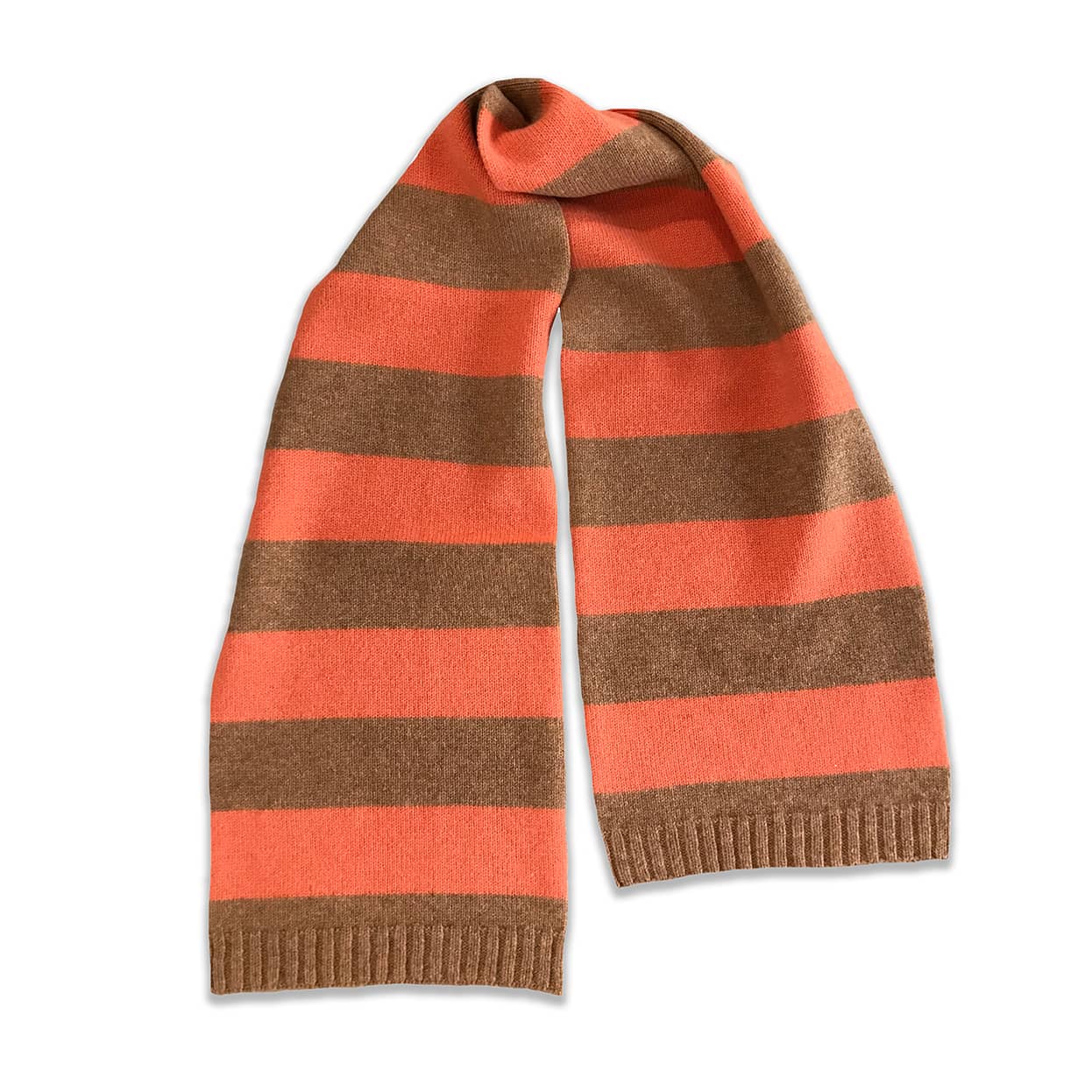 Large Two Colour Stripe Scarf Knitting Kit