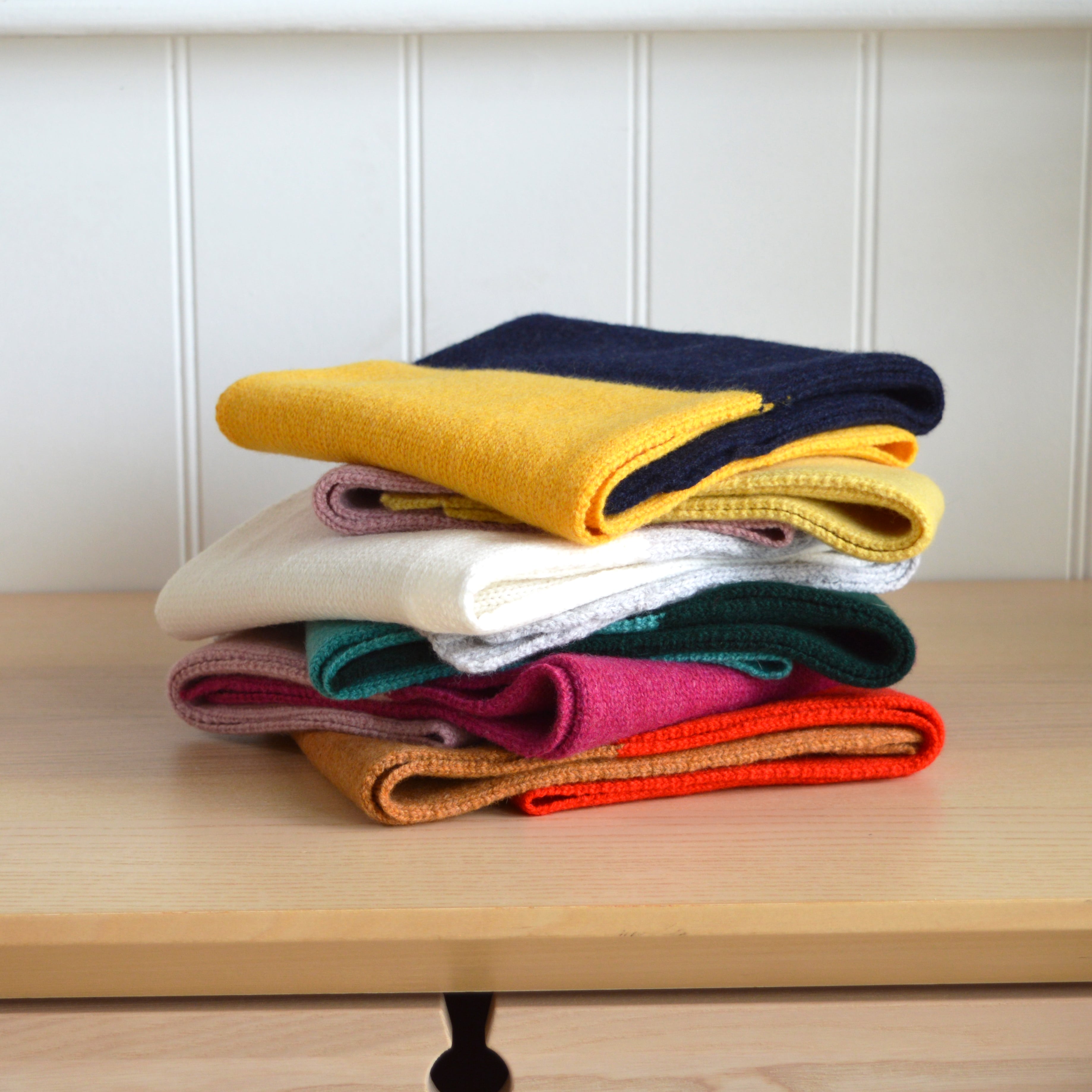 Easy Two Colour Scarf Knitting Kit