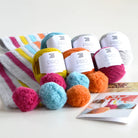 Pom Pom Crochet Scarf Kit