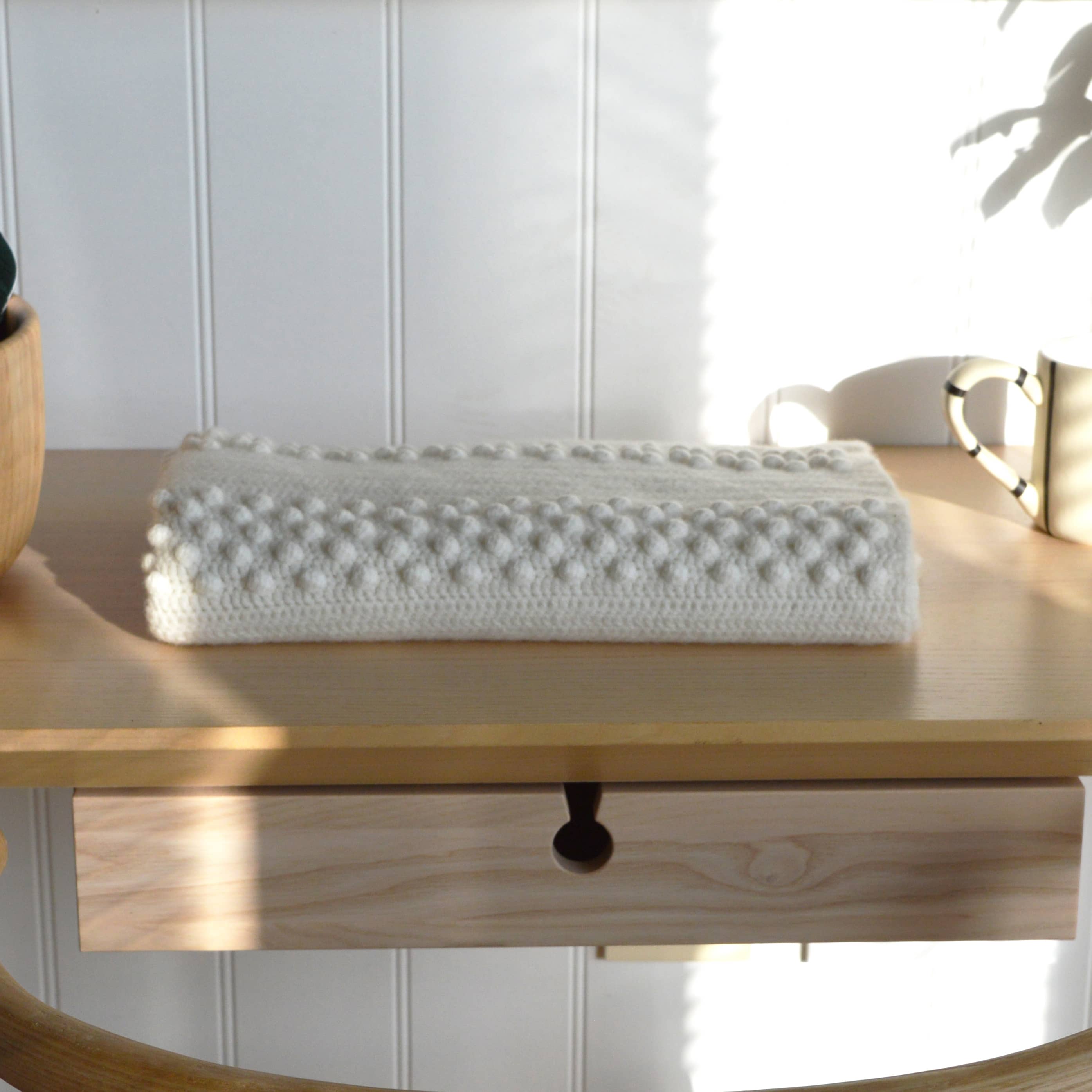 Bobble Stitch Crochet Blanket Kit