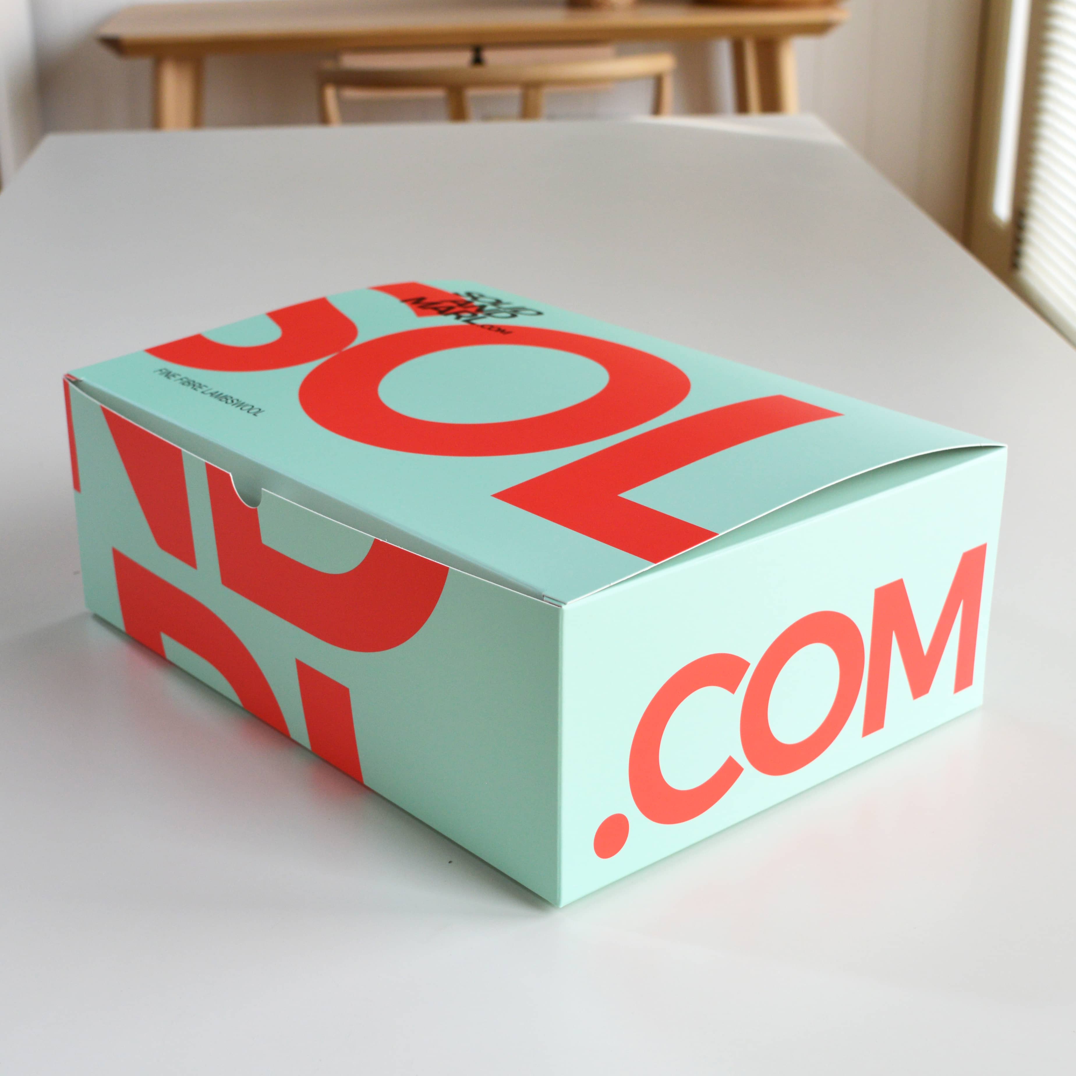 box on table for knitting kit