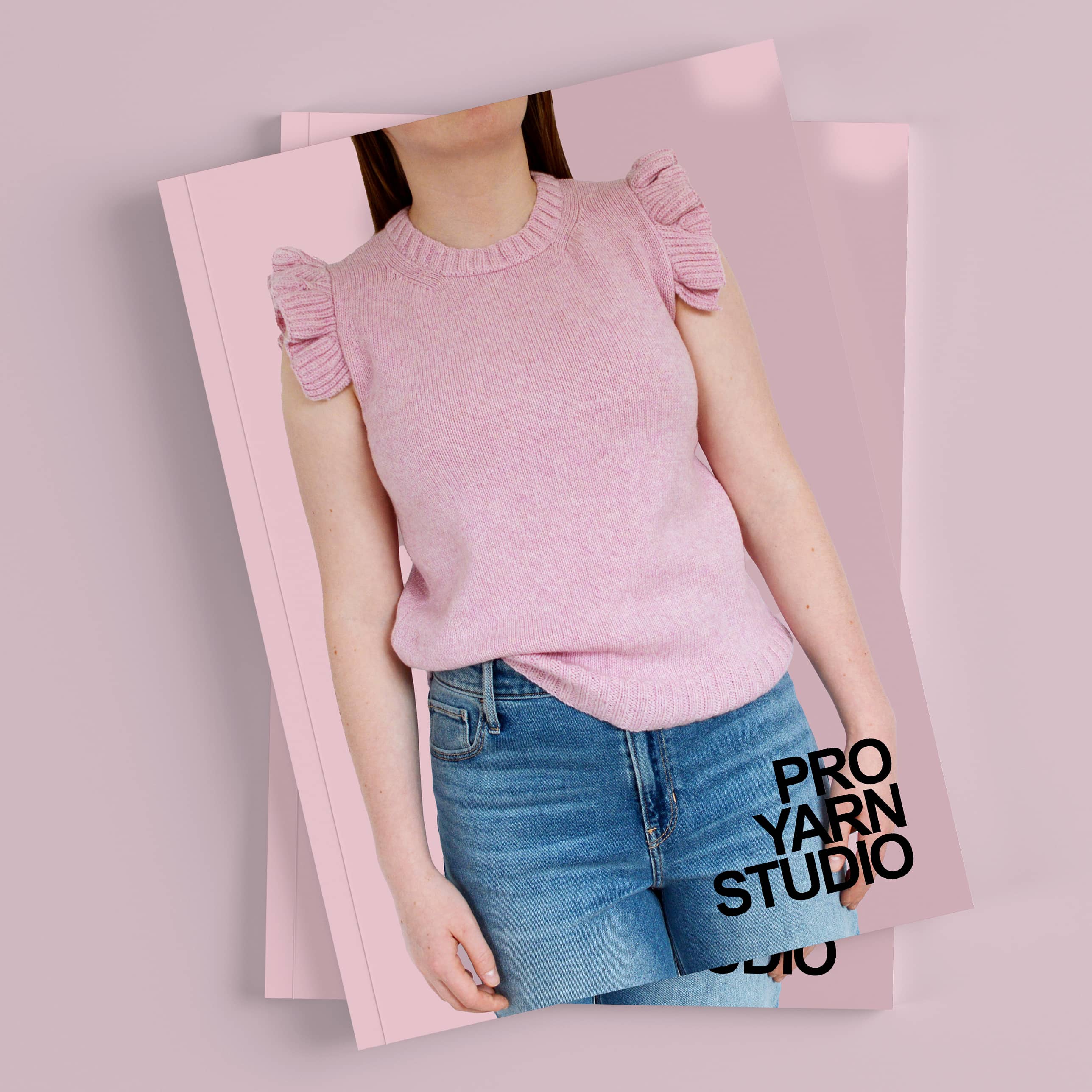 knitting pattern on table for knitted tank