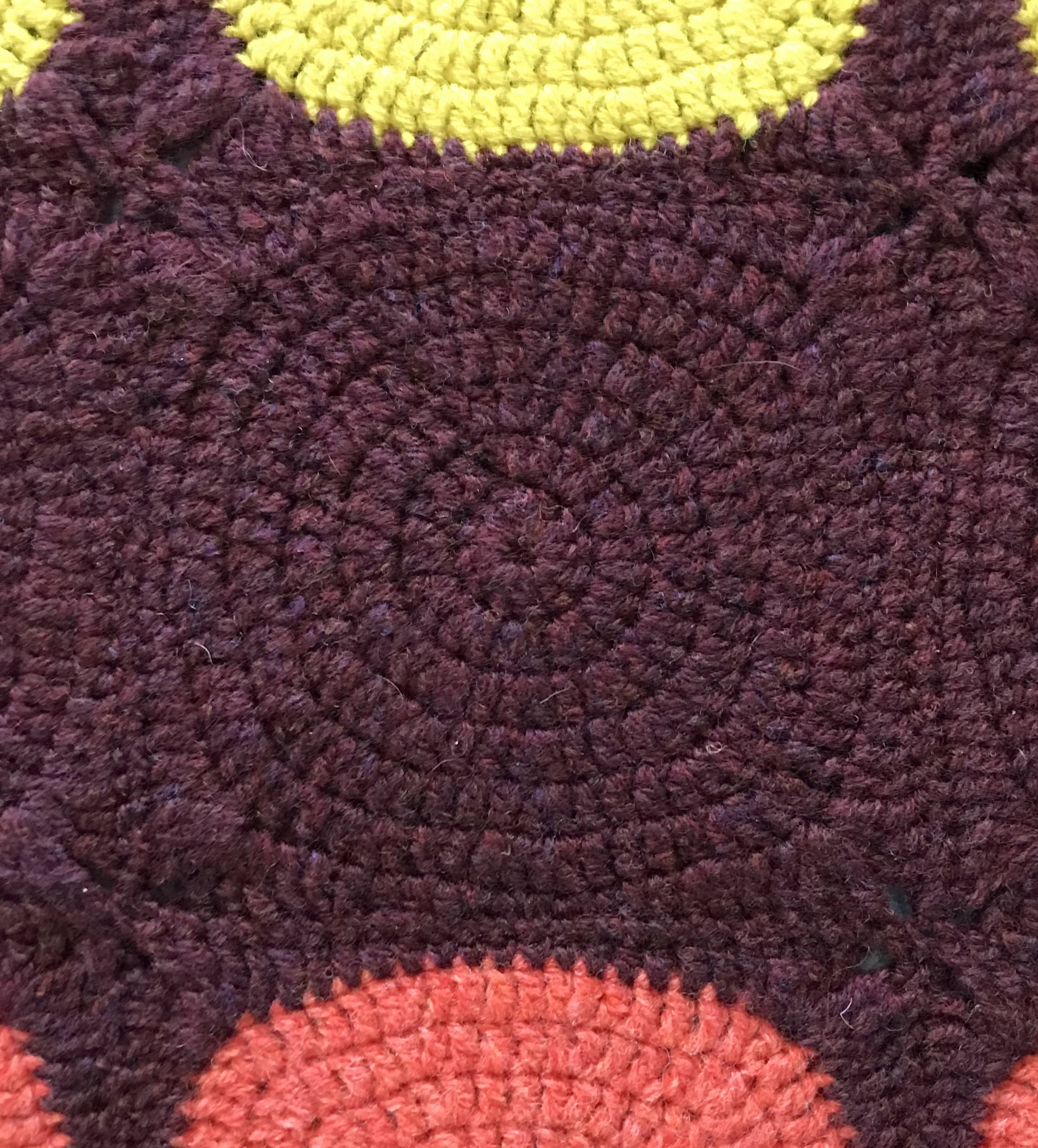close up of granny square