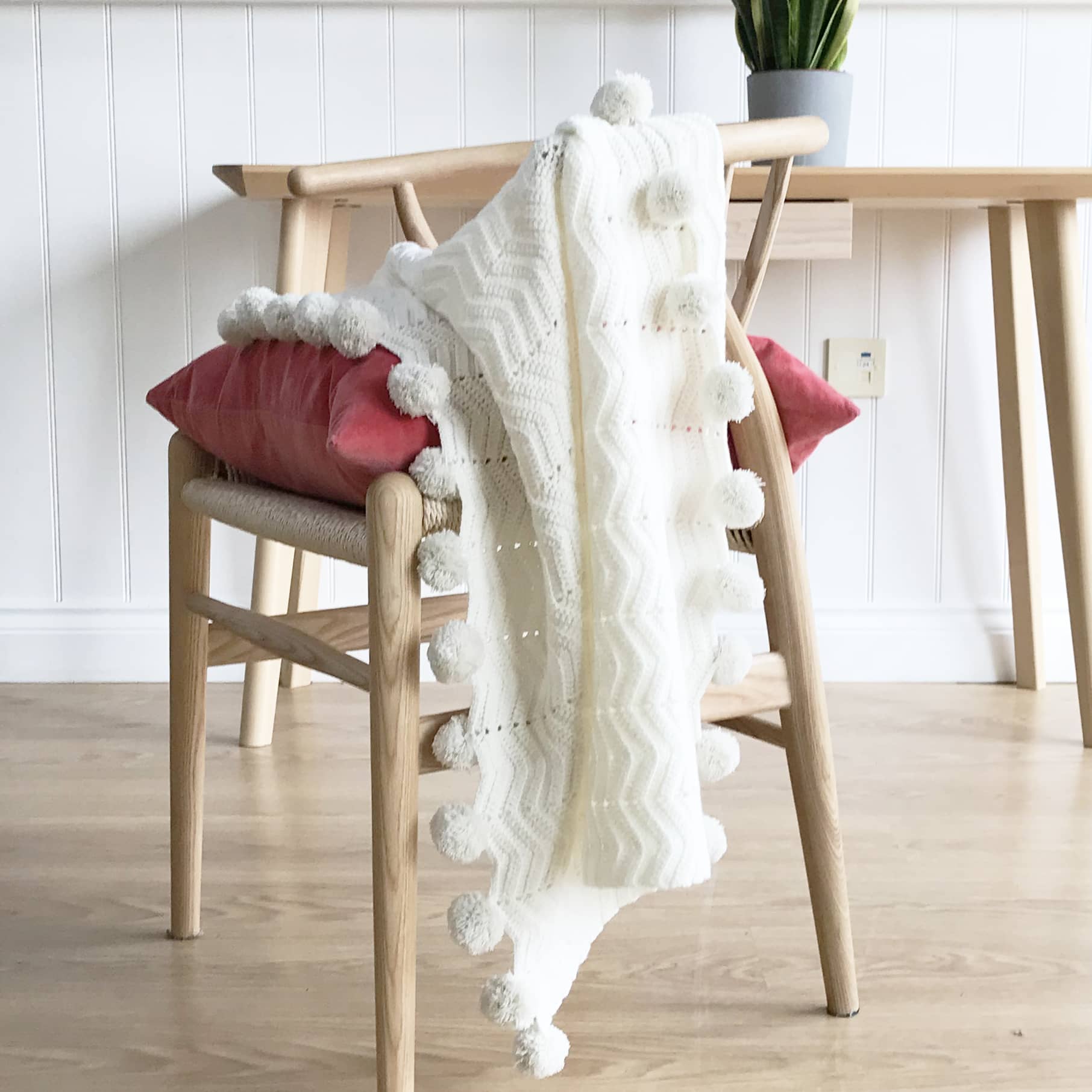 Pom Pom Ripple Crochet Blanket Kit