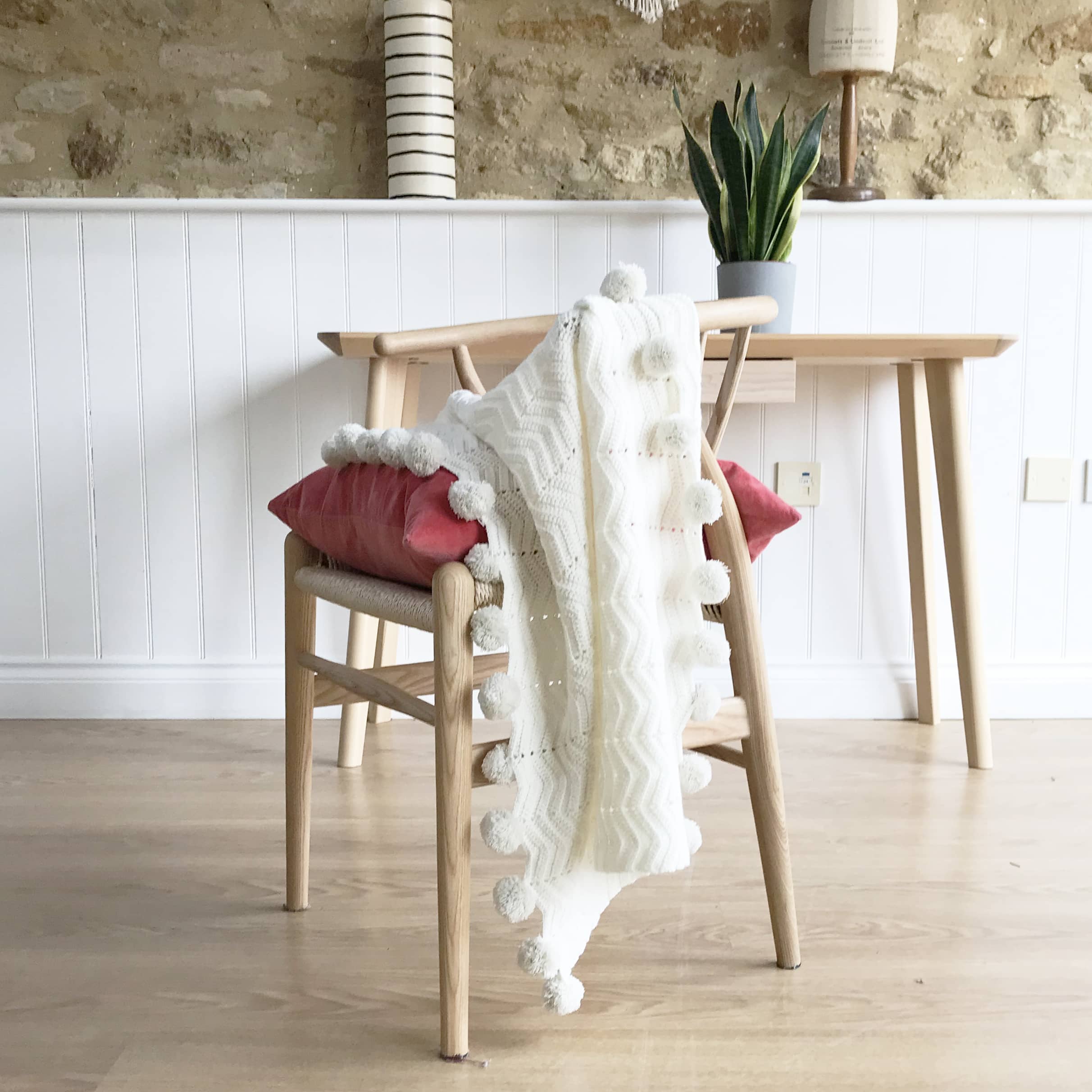 Pom Pom Ripple Crochet Blanket Kit