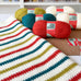 Texture Stripe Crochet Blanket Kit NEW