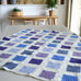 Pro Yarn Studio Five Colour Granny Square Crochet Blanket Kit. Blanket laid out flat