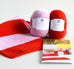 Easy Two Colour Stripe Scarf Knitting Kit