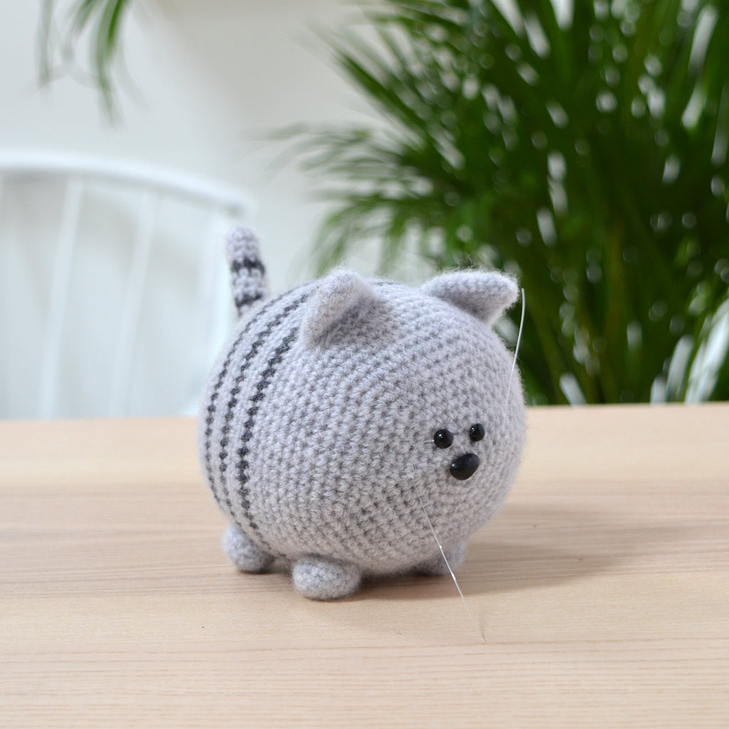 Stripey Cat Crochet Kit - Solid And Marl – Pro Yarn Studio Ltd