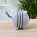 amigurumi stripey cat side view
